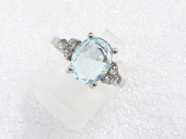 COLORED STONE FASHION RING / JP SIZE 14.5